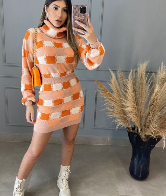 redeguriastore com br conjunto tricot xadrez laranja