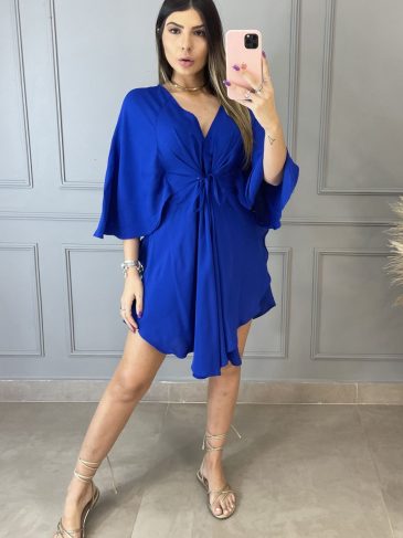 Vestido Bata - Azul Bic - Rede Guria Store