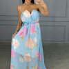 Vestido Melina Floral - Azul - Rede Guria Store