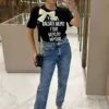Calça Jeans Mom Básica - Lavagem Média - Rede Guria Store
